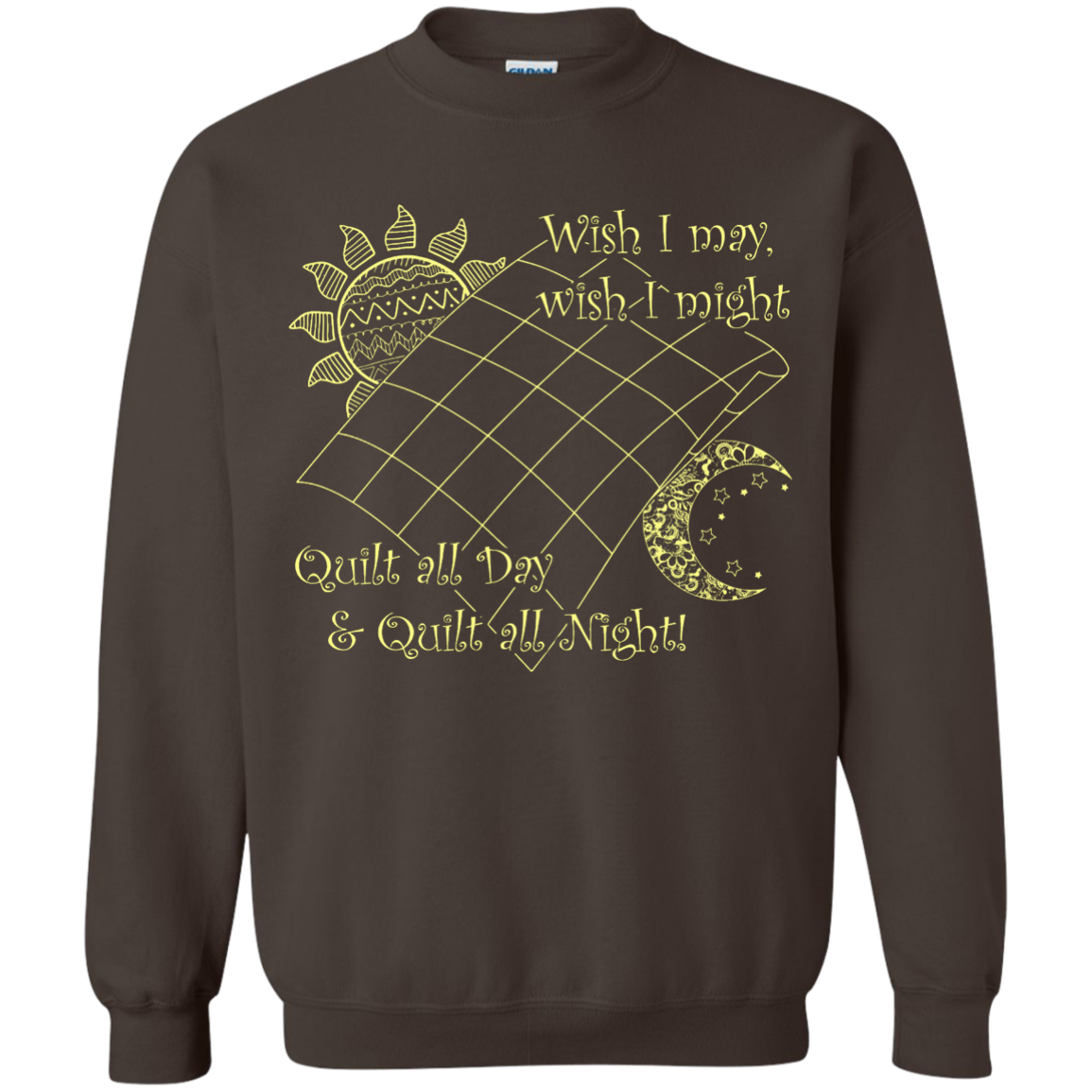 Wish I May Quilt Crewneck Sweatshirts - Crafter4Life - 7