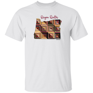 Oregon Quilter T-Shirt, Gift for Quilting Friends and Family