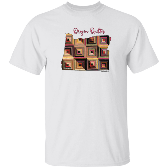 Oregon Quilter T-Shirt, Gift for Quilting Friends and Family