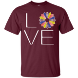 LOVE Quilting (Primary Colors) Custom Ultra Cotton T-Shirt - Crafter4Life - 8