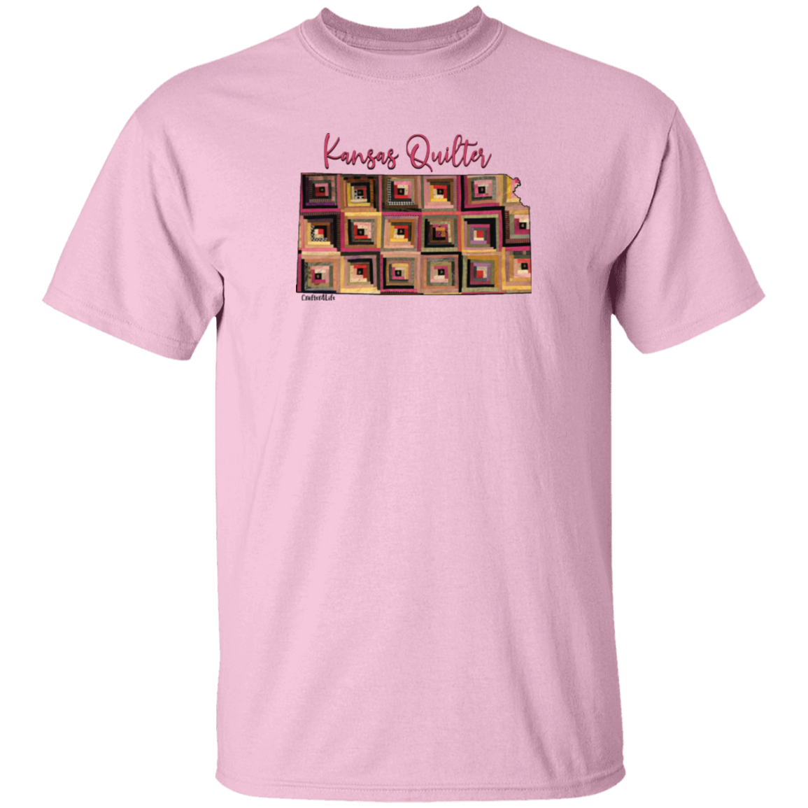 Kansas Quilter T-Shirt, Gift for Quilting Friends and Family