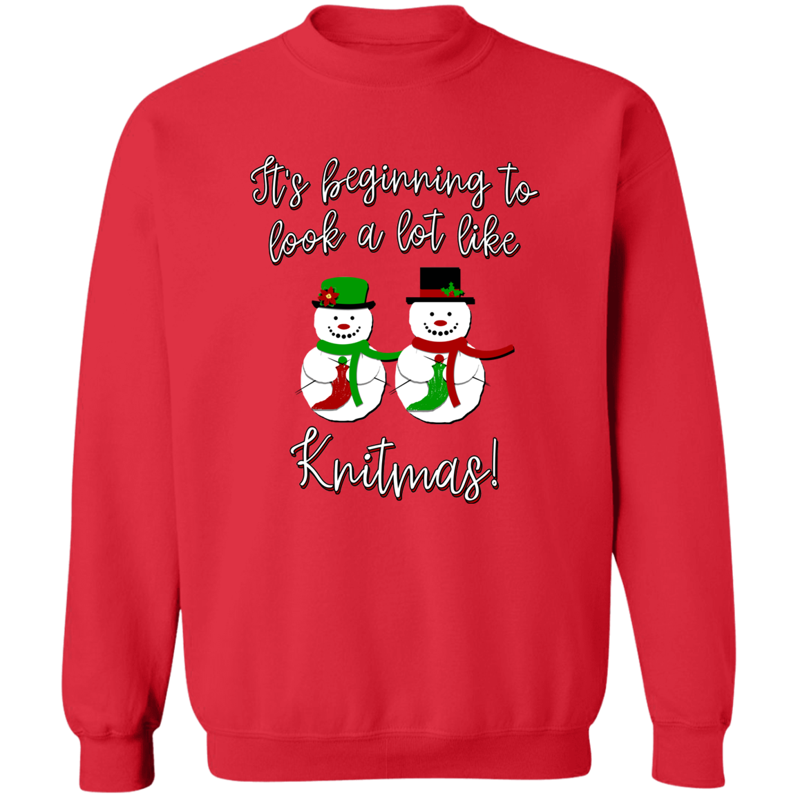 Knitmas Snow Couple Sweatshirt