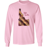 Idaho Quilter Long Sleeve T-Shirt, Gift for Quilting Friends and Family