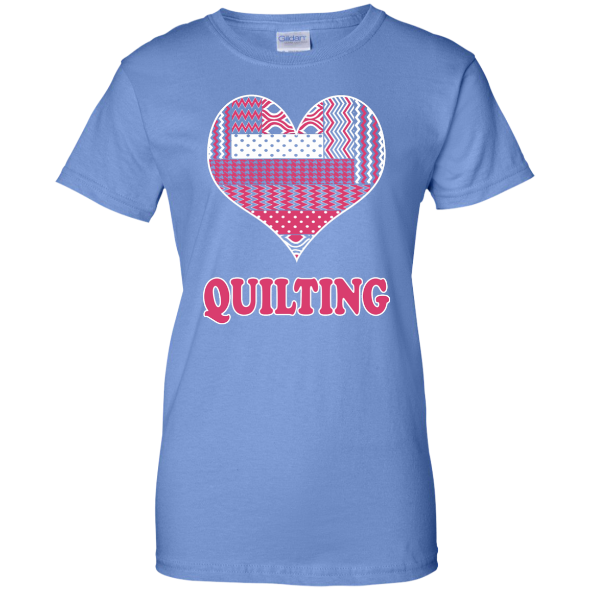 Heart Quilting Ladies Custom 100% Cotton T-Shirt - Crafter4Life - 6