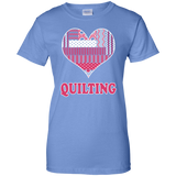 Heart Quilting Ladies Custom 100% Cotton T-Shirt - Crafter4Life - 6