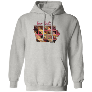 Iowa Quilter Pullover Hoodie, Gift for Quilting Friends and Family