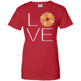 LOVE Quilting (Fall Colors) Ladies Custom 100% Cotton T-Shirt - Crafter4Life - 11