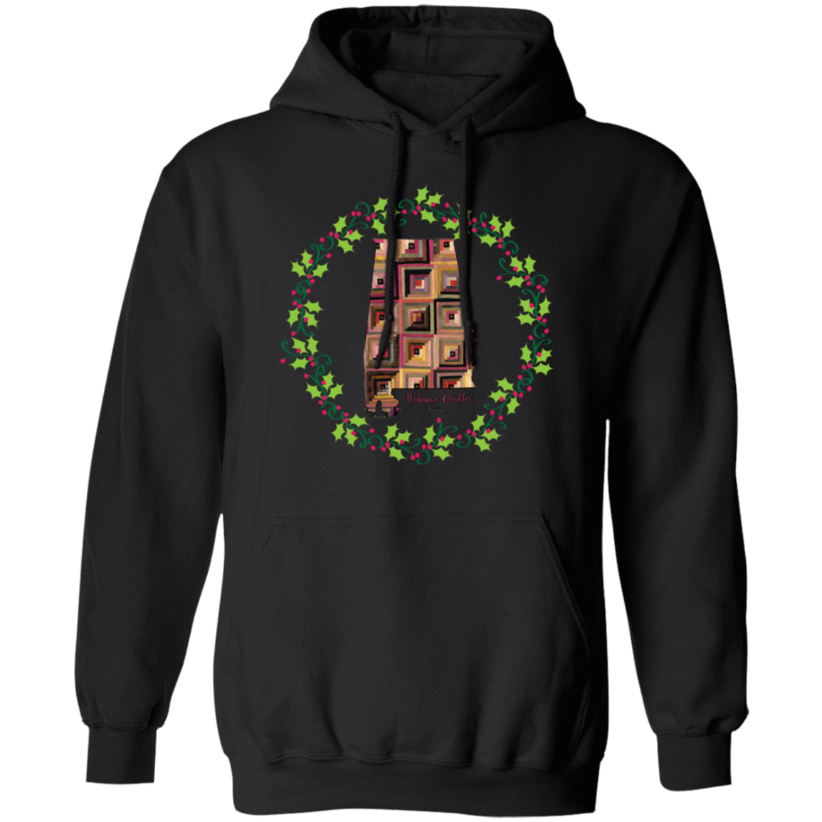 Alabama Quilter Christmas Pullover Hoodie
