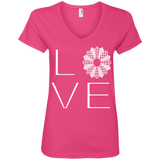 LOVE Quilting Ladies V-Neck Tee - Crafter4Life - 3