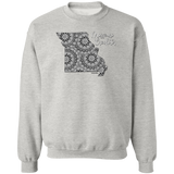 Missouri Crocheter Crewneck Pullover Sweatshirt