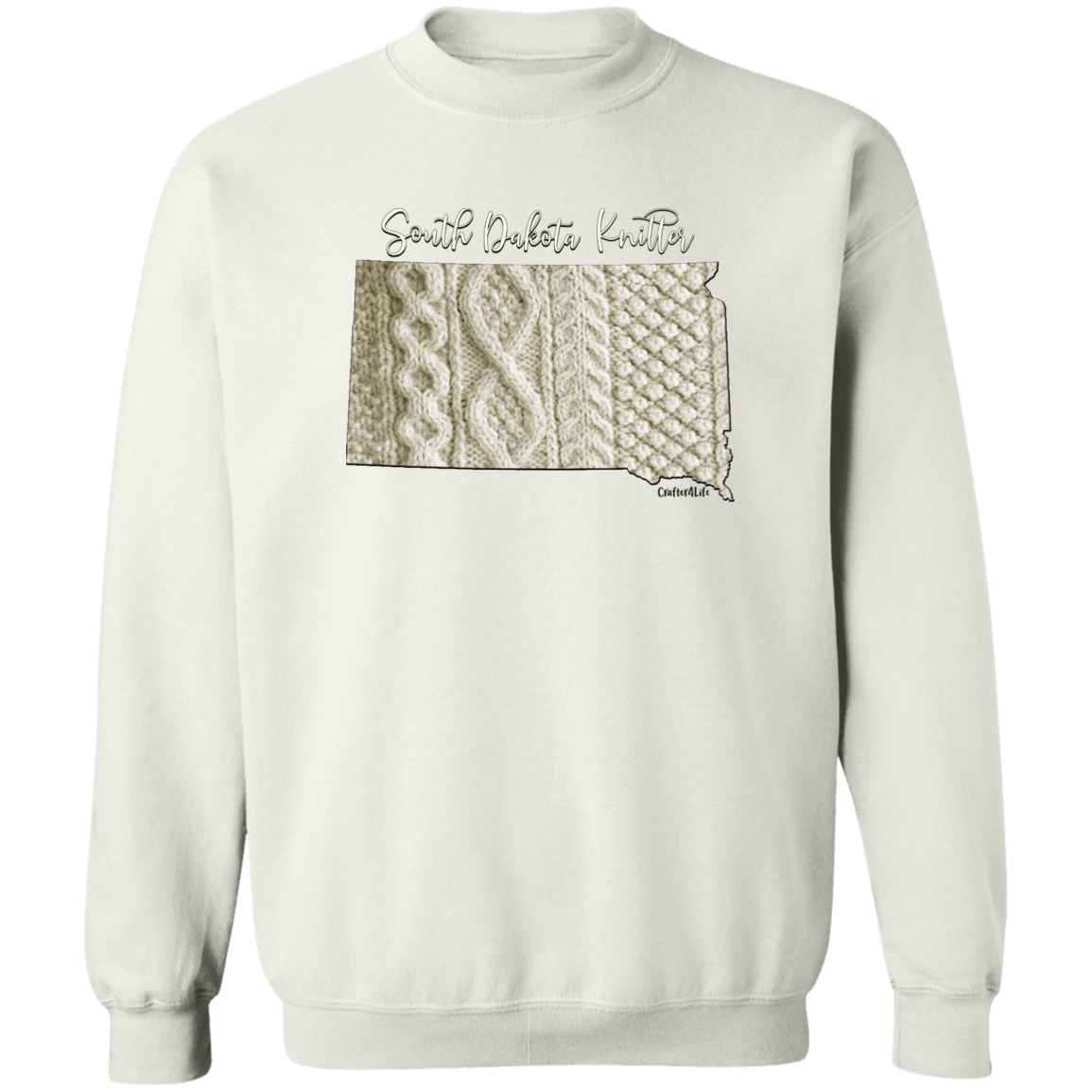 South Dakota Knitter Crewneck Pullover Sweatshirt