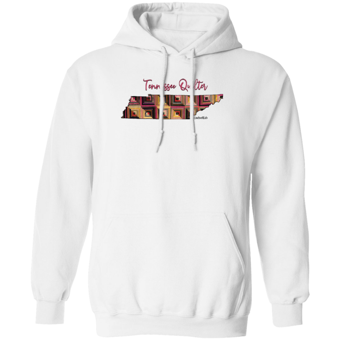 Tennessee Quilter Pullover Hoodie, Gift for Quilting Friends and Family