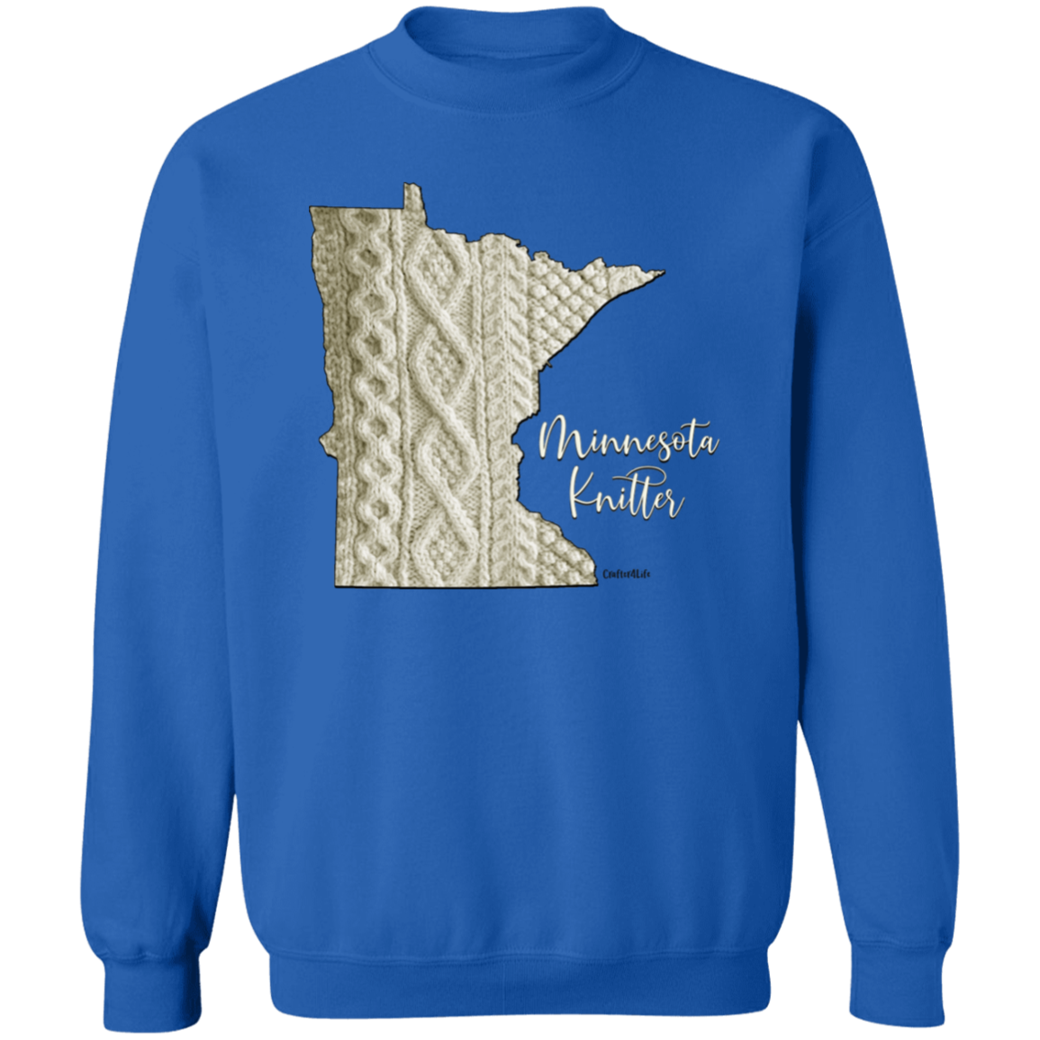 Minnesota Knitter Crewneck Pullover Sweatshirt