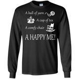 A Happy Me Long Sleeve Ultra Cotton T-shirt - Crafter4Life - 2