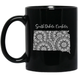 South Dakota Crocheter Black Mugs