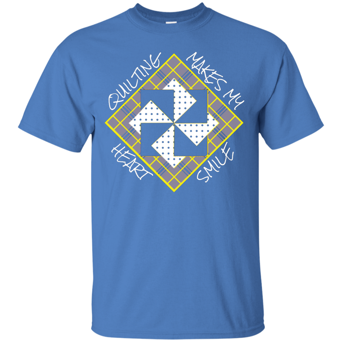Quilting Makes My Heart Smile Custom Ultra Cotton T-Shirt