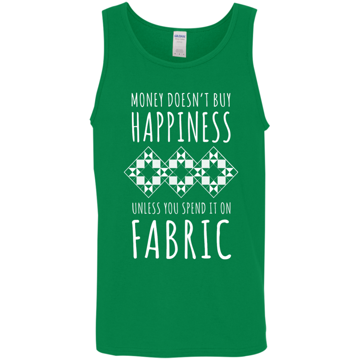 Money Doesn't Buy Happiness (Fabric) Cotton Tank Top