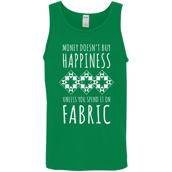 Money Doesn't Buy Happiness (Fabric) Cotton Tank Top