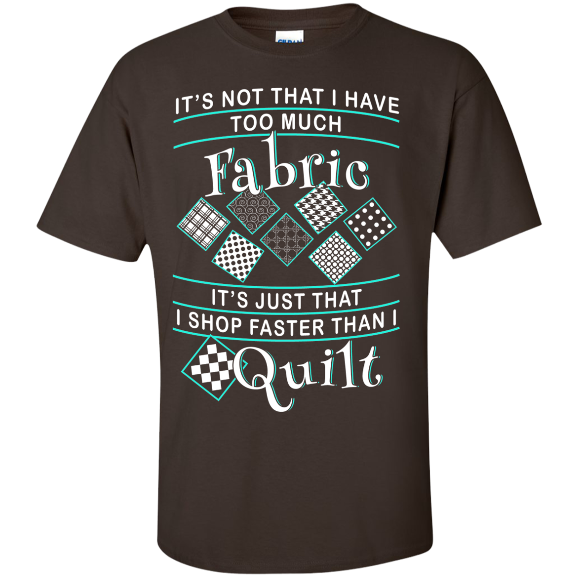 I Shop Faster than I Quilt Custom Ultra Cotton T-Shirt - Crafter4Life - 4