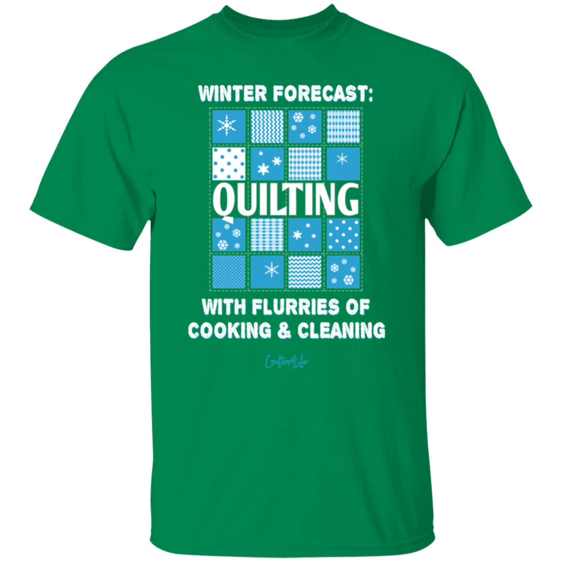 Winter Forecast Quilting Flurries T-Shirt