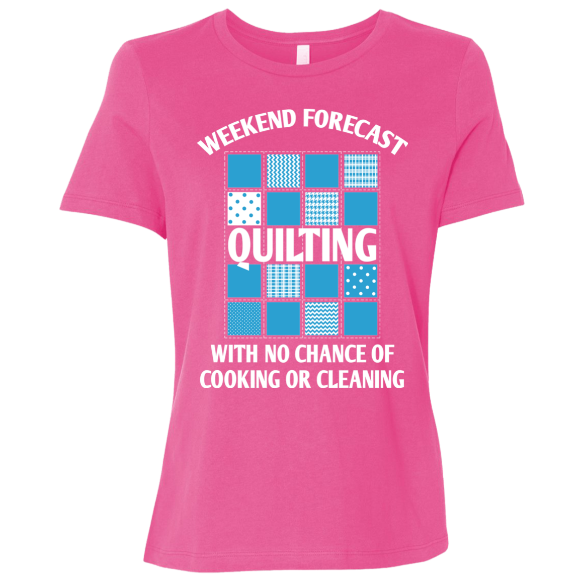 Weekend Forecast Quilting Ladies' Relaxed Jersey Short-Sleeve T-Shirt
