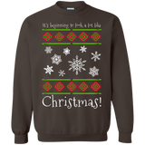 Crochet Christmas Crewneck Pullover Sweatshirt