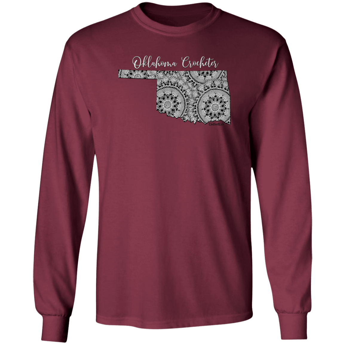 Oklahoma Crocheter LS Ultra Cotton T-Shirt