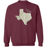Texas Knitter Crewneck Pullover Sweatshirt