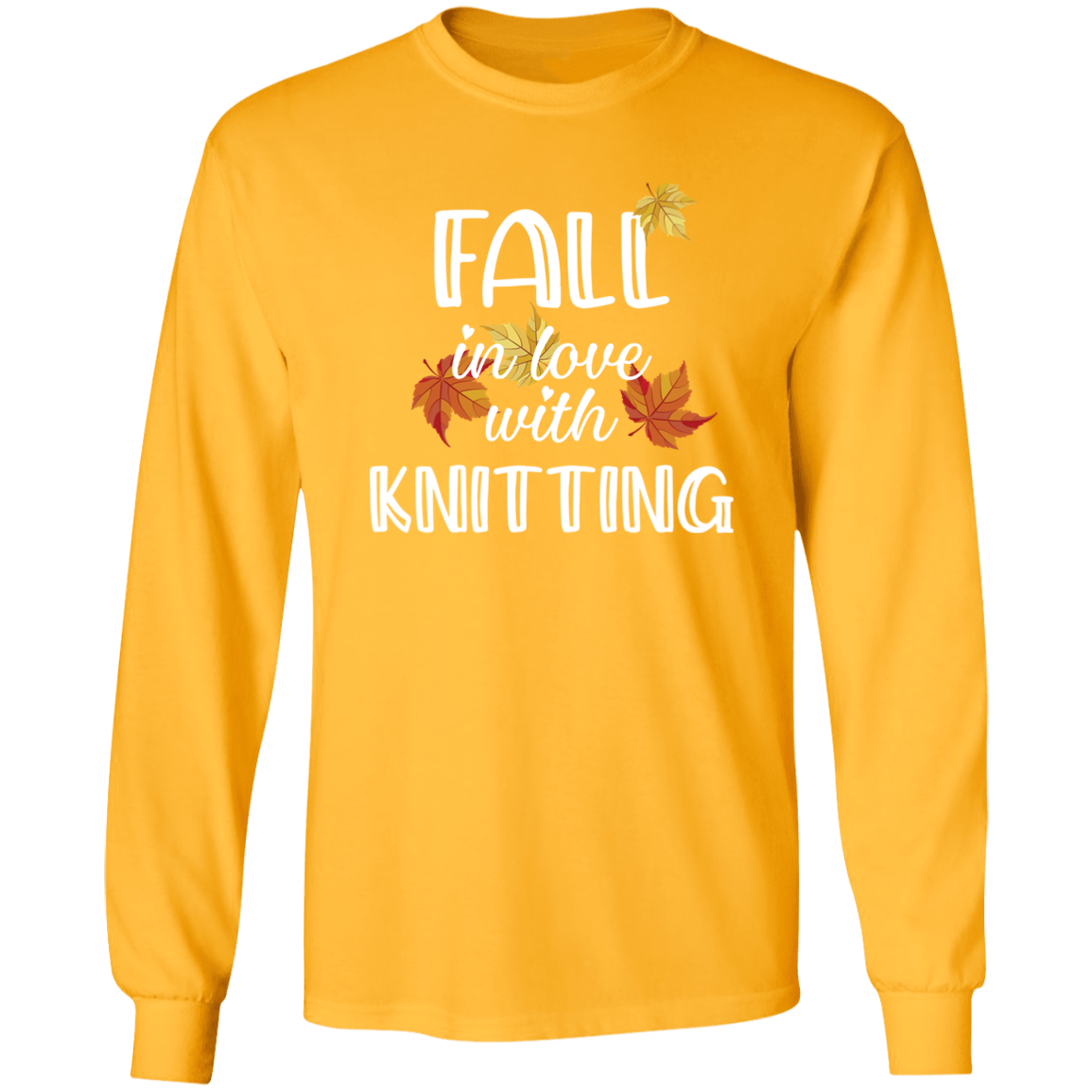 Fall in Love with Knitting LS Ultra Cotton T-Shirt