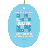 Winter Forecast Quilting Flurries Ornaments