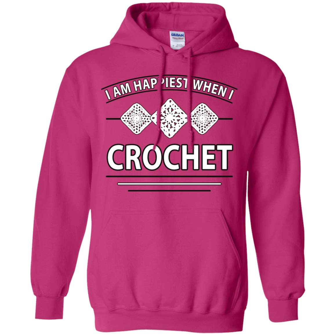 I Am Happiest When I Crochet Pullover Hoodies - Crafter4Life - 8