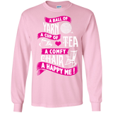 A Ball of Yarn, A Happy Me Long Sleeve Ultra Cotton Tshirt - Crafter4Life - 2
