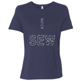 I Sew Ladies Relaxed Jersey Short-Sleeve T-Shirt