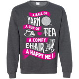 A Ball of Yarn, A Happy Me Crewneck Sweatshirts - Crafter4Life - 11
