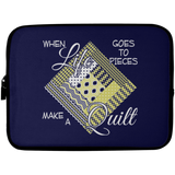 Make a Quilt (yellow) Laptop Sleeves