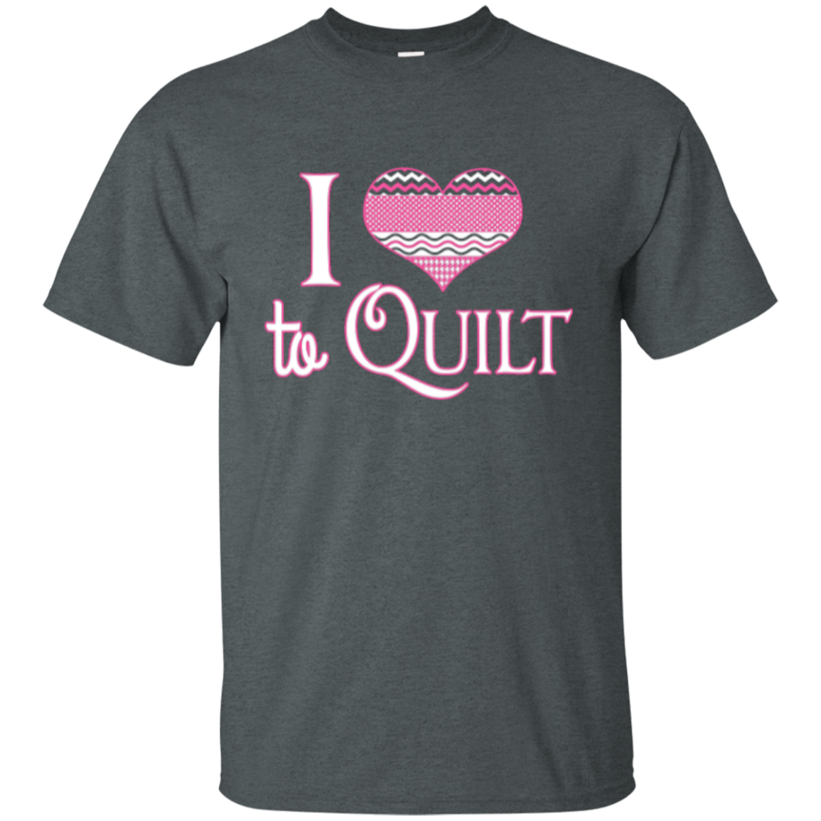 I Heart to Quilt Custom Ultra Cotton T-Shirt - Crafter4Life - 8