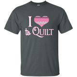 I Heart to Quilt Custom Ultra Cotton T-Shirt - Crafter4Life - 8