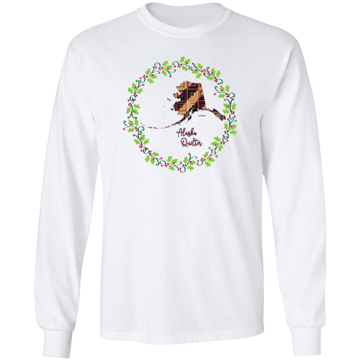 Alaska Quilter Christmas LS Ultra Cotton T-Shirt