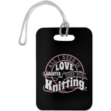 Time for Knitting Luggage Bag Tag