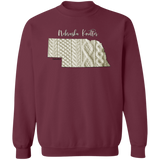 Nebraska Knitter Crewneck Pullover Sweatshirt