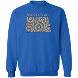 North Dakota Crocheter Crewneck Pullover Sweatshirt