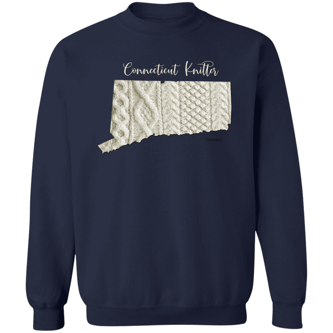 Connecticut Knitter Crewneck Pullover Sweatshirt