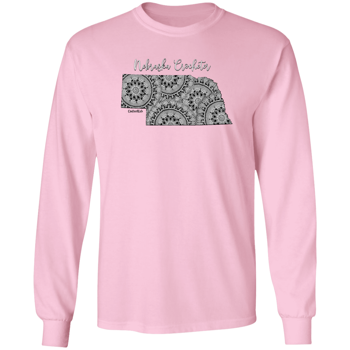 Nebraska Crocheter LS Ultra Cotton T-Shirt