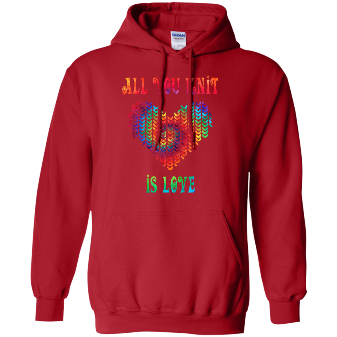 All You Knit Heart Pullover Hoodie