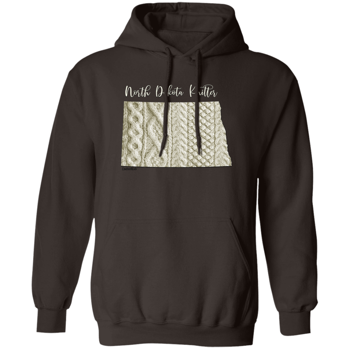 North Dakota Knitter Pullover Hoodie