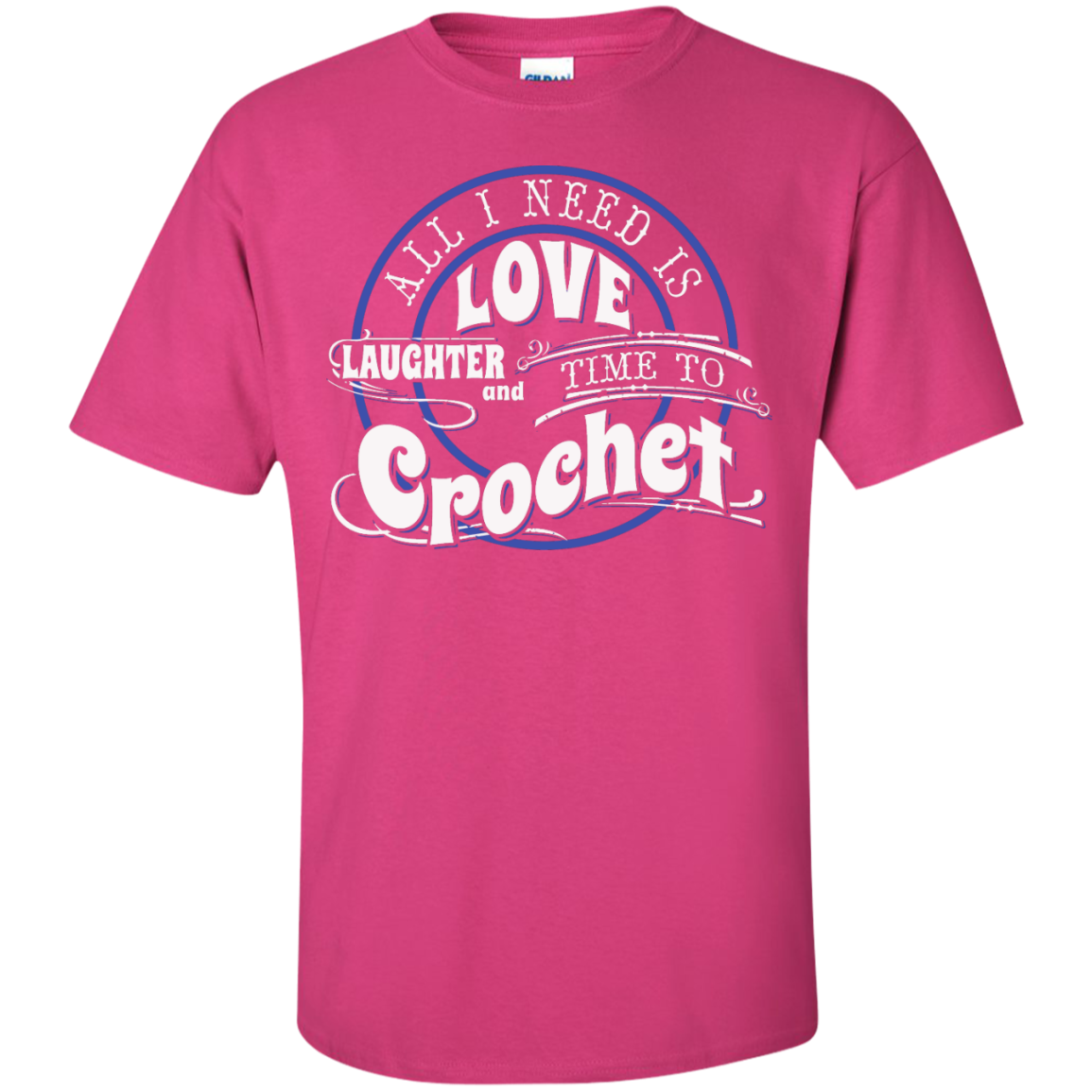 Time to Crochet Custom Ultra Cotton T-Shirt - Crafter4Life - 9