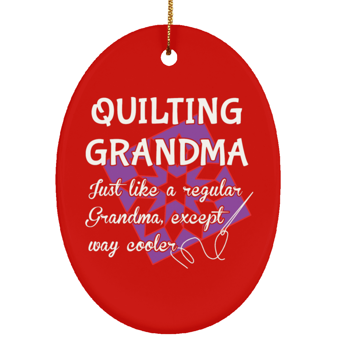 Quilting Grandma Ornaments