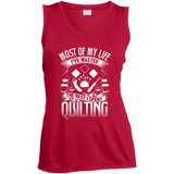 Most of My Life (Quilting) Ladies Sleeveless V-Neck - Crafter4Life - 4
