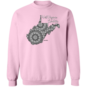 West Virginia Crocheter Crewneck Pullover Sweatshirt