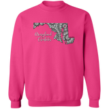 Maryland Crocheter Crewneck Pullover Sweatshirt